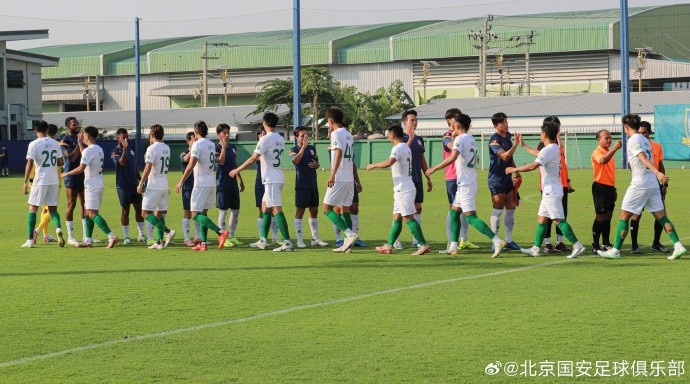  教学赛 : 北京国安1-2华城FC 林良铭助攻法比奥破门